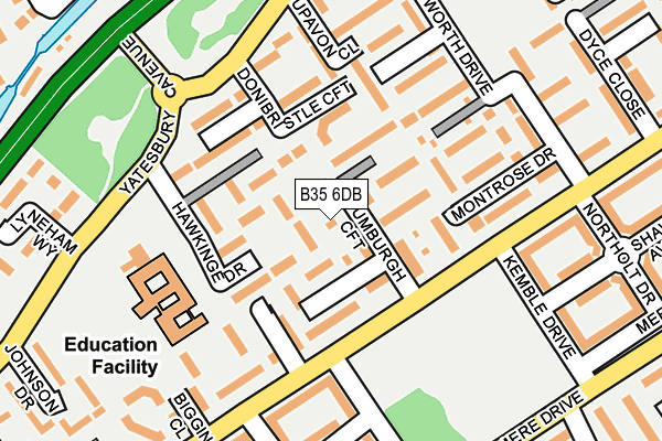 B35 6DB map - OS OpenMap – Local (Ordnance Survey)