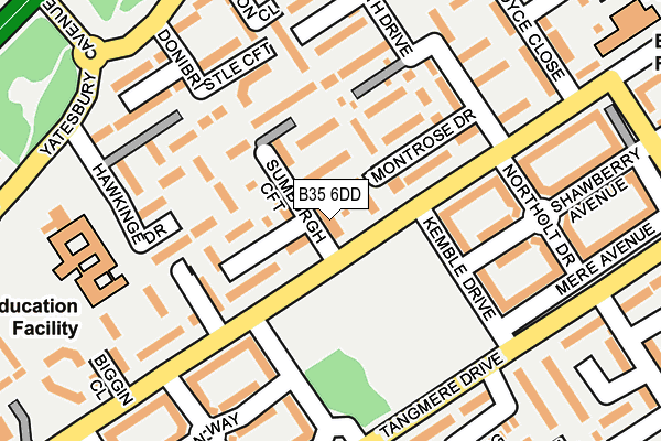 B35 6DD map - OS OpenMap – Local (Ordnance Survey)