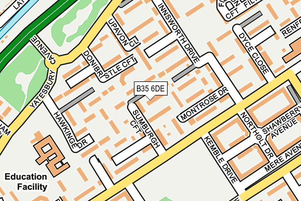 B35 6DE map - OS OpenMap – Local (Ordnance Survey)