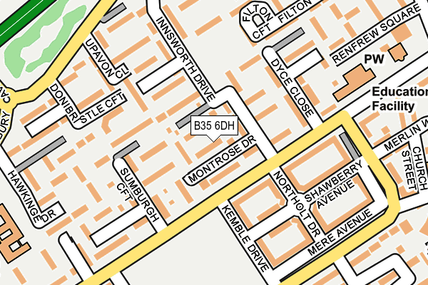 B35 6DH map - OS OpenMap – Local (Ordnance Survey)