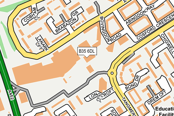 B35 6DL map - OS OpenMap – Local (Ordnance Survey)
