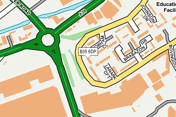 B35 6DP map - OS OpenMap – Local (Ordnance Survey)