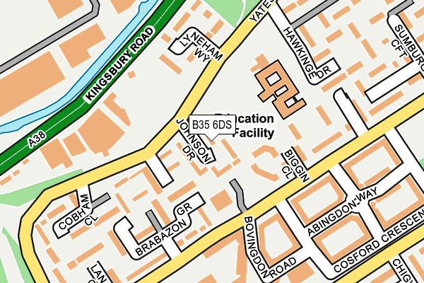 B35 6DS map - OS OpenMap – Local (Ordnance Survey)