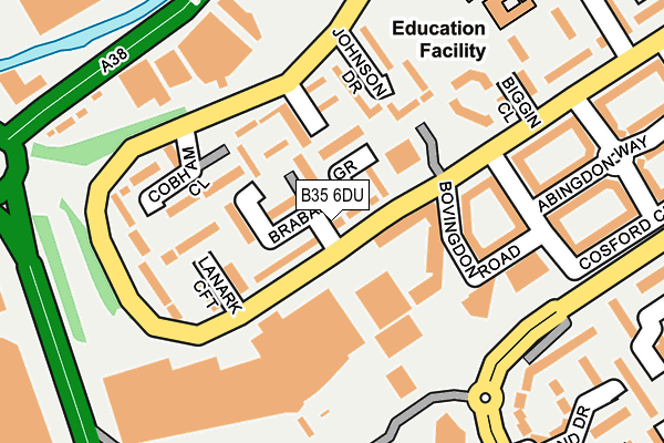 B35 6DU map - OS OpenMap – Local (Ordnance Survey)