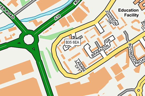 B35 6EA map - OS OpenMap – Local (Ordnance Survey)