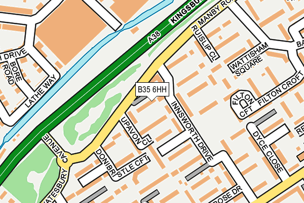 B35 6HH map - OS OpenMap – Local (Ordnance Survey)
