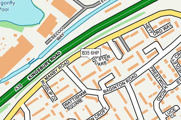 B35 6HP map - OS OpenMap – Local (Ordnance Survey)