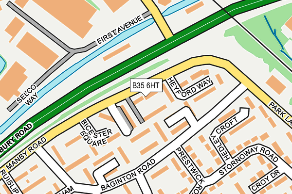 B35 6HT map - OS OpenMap – Local (Ordnance Survey)