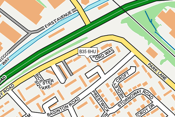 B35 6HU map - OS OpenMap – Local (Ordnance Survey)