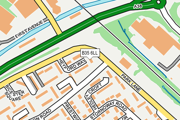 B35 6LL map - OS OpenMap – Local (Ordnance Survey)