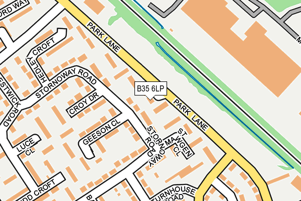 B35 6LP map - OS OpenMap – Local (Ordnance Survey)