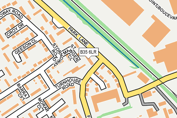 B35 6LR map - OS OpenMap – Local (Ordnance Survey)