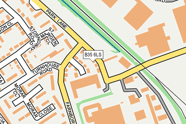 B35 6LS map - OS OpenMap – Local (Ordnance Survey)