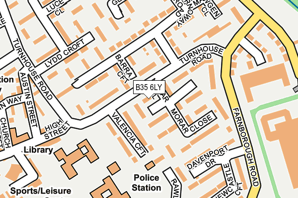 B35 6LY map - OS OpenMap – Local (Ordnance Survey)