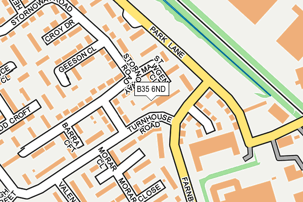 B35 6ND map - OS OpenMap – Local (Ordnance Survey)