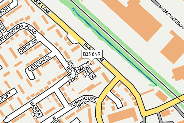 B35 6NR map - OS OpenMap – Local (Ordnance Survey)