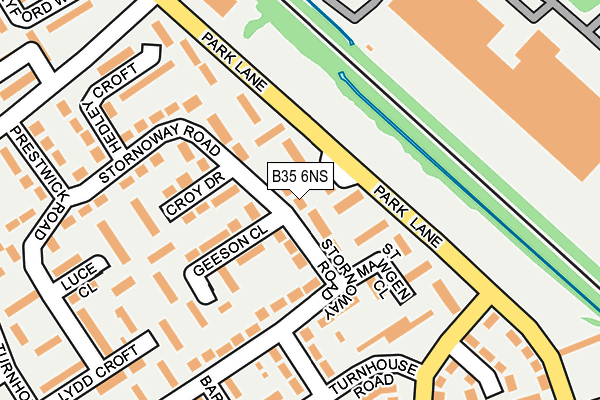 B35 6NS map - OS OpenMap – Local (Ordnance Survey)