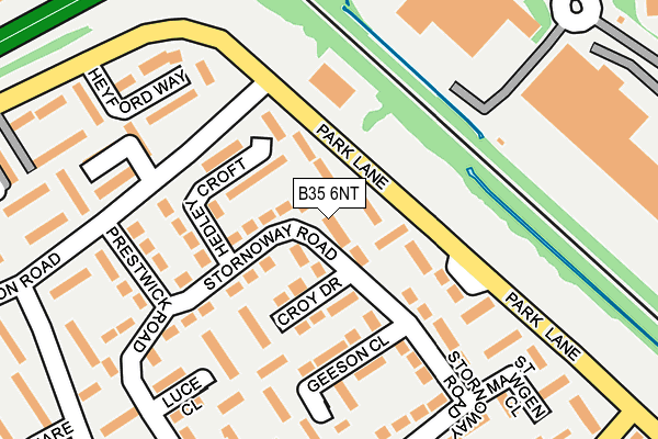 B35 6NT map - OS OpenMap – Local (Ordnance Survey)