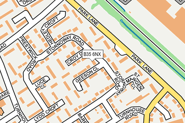 B35 6NX map - OS OpenMap – Local (Ordnance Survey)