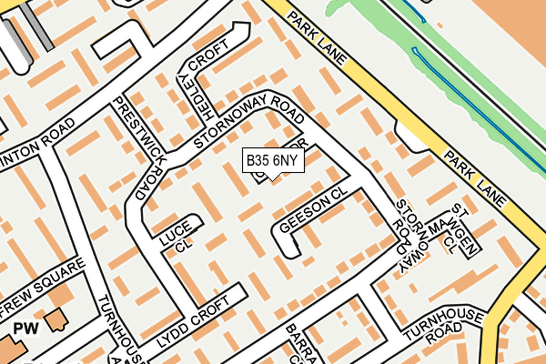 B35 6NY map - OS OpenMap – Local (Ordnance Survey)