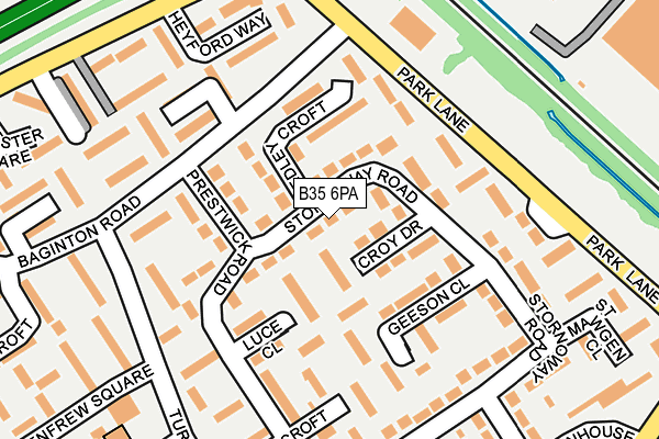 B35 6PA map - OS OpenMap – Local (Ordnance Survey)