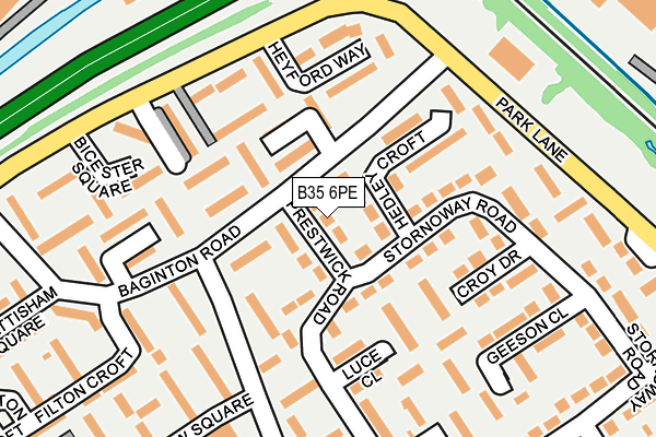 B35 6PE map - OS OpenMap – Local (Ordnance Survey)