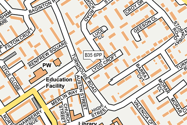 B35 6PP map - OS OpenMap – Local (Ordnance Survey)