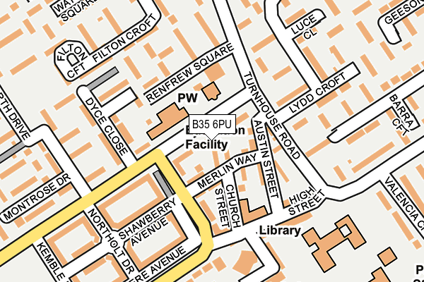 B35 6PU map - OS OpenMap – Local (Ordnance Survey)