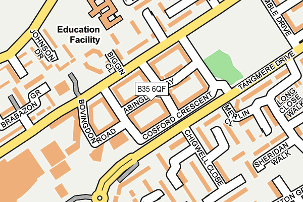 B35 6QF map - OS OpenMap – Local (Ordnance Survey)