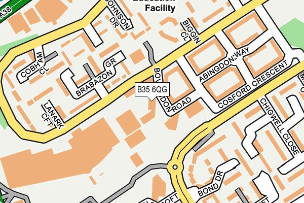 B35 6QG map - OS OpenMap – Local (Ordnance Survey)