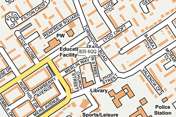 B35 6QQ map - OS OpenMap – Local (Ordnance Survey)