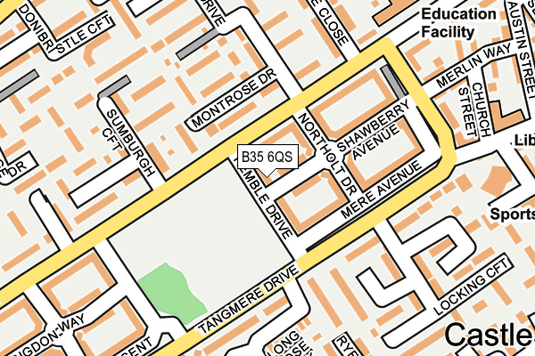 B35 6QS map - OS OpenMap – Local (Ordnance Survey)
