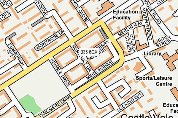 B35 6QX map - OS OpenMap – Local (Ordnance Survey)