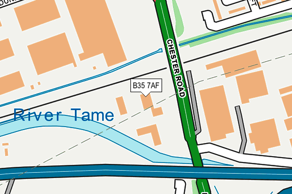 B35 7AF map - OS OpenMap – Local (Ordnance Survey)