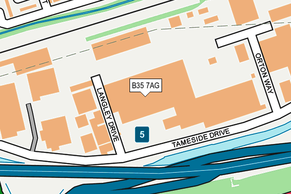 B35 7AG map - OS OpenMap – Local (Ordnance Survey)