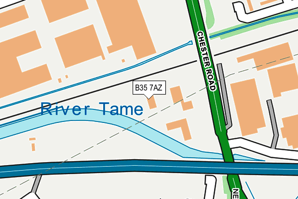 B35 7AZ map - OS OpenMap – Local (Ordnance Survey)