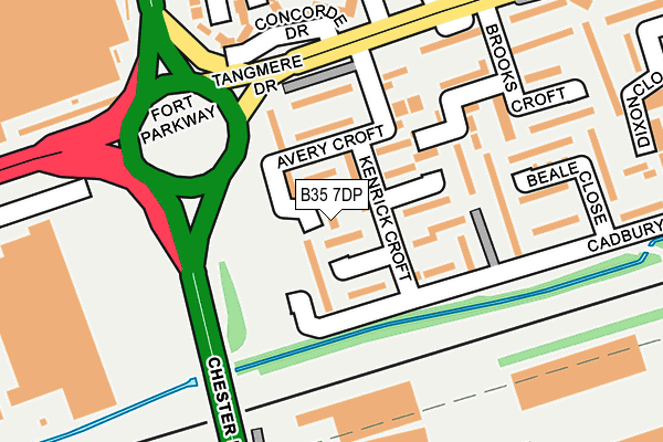 B35 7DP map - OS OpenMap – Local (Ordnance Survey)