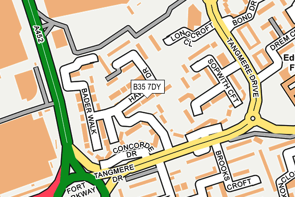 B35 7DY map - OS OpenMap – Local (Ordnance Survey)