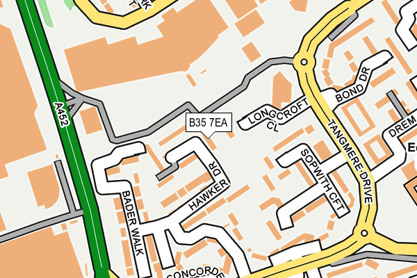 B35 7EA map - OS OpenMap – Local (Ordnance Survey)