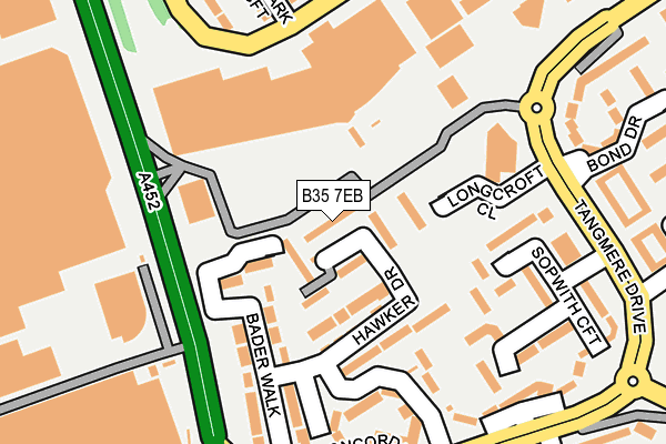 B35 7EB map - OS OpenMap – Local (Ordnance Survey)