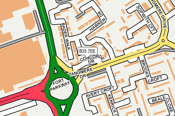 B35 7EE map - OS OpenMap – Local (Ordnance Survey)