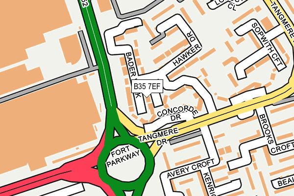 B35 7EF map - OS OpenMap – Local (Ordnance Survey)