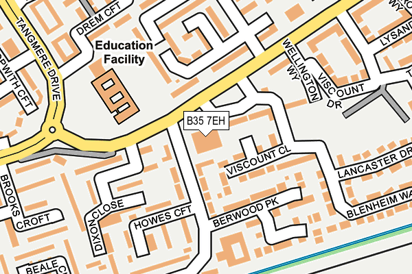 B35 7EH map - OS OpenMap – Local (Ordnance Survey)