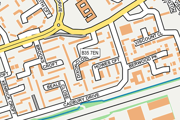 B35 7EN map - OS OpenMap – Local (Ordnance Survey)