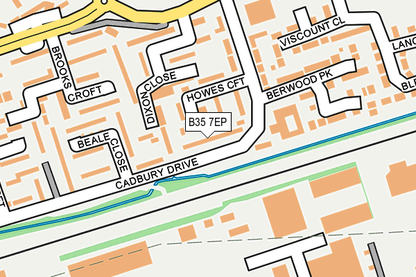 B35 7EP map - OS OpenMap – Local (Ordnance Survey)