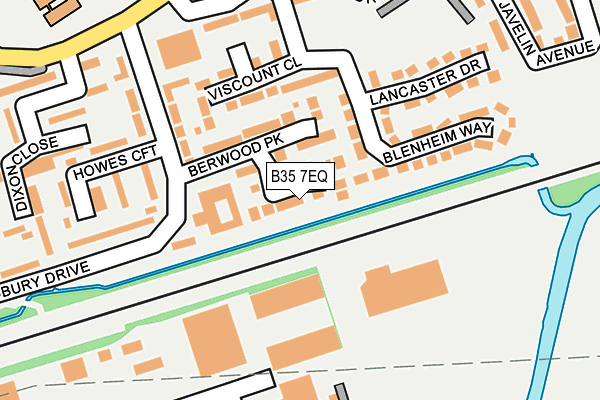 B35 7EQ map - OS OpenMap – Local (Ordnance Survey)