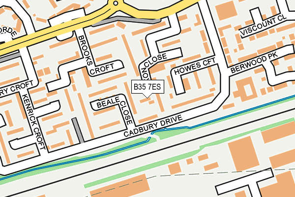 B35 7ES map - OS OpenMap – Local (Ordnance Survey)