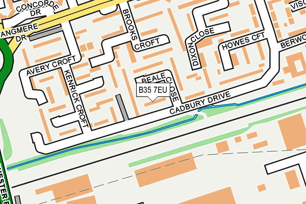 B35 7EU map - OS OpenMap – Local (Ordnance Survey)