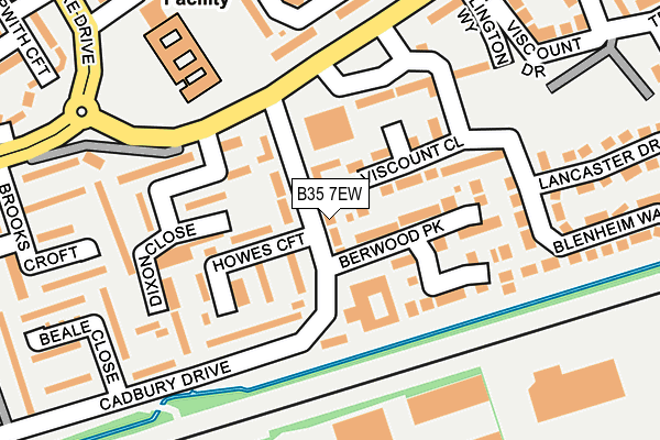 B35 7EW map - OS OpenMap – Local (Ordnance Survey)