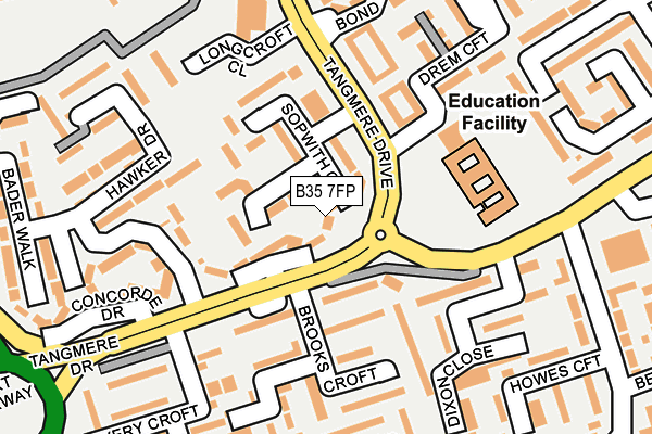 B35 7FP map - OS OpenMap – Local (Ordnance Survey)